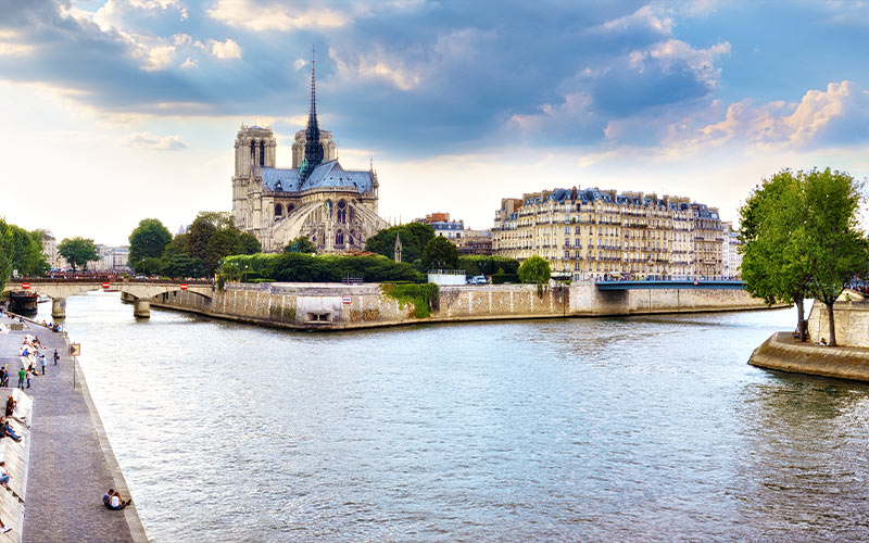 Vue sur l'île de Notre-Dame