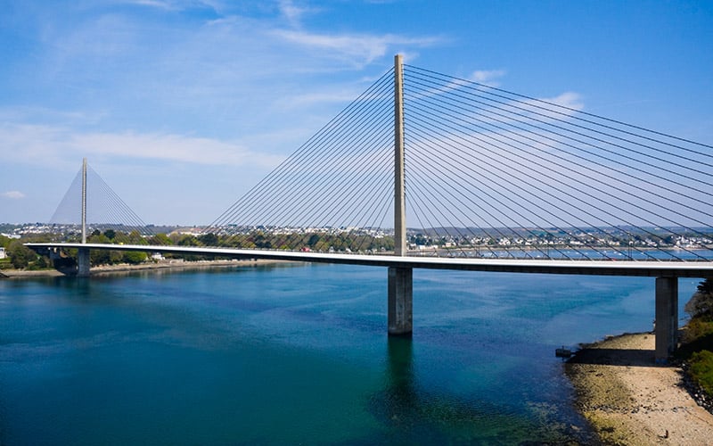 Le pont de l'Iroise à Brest