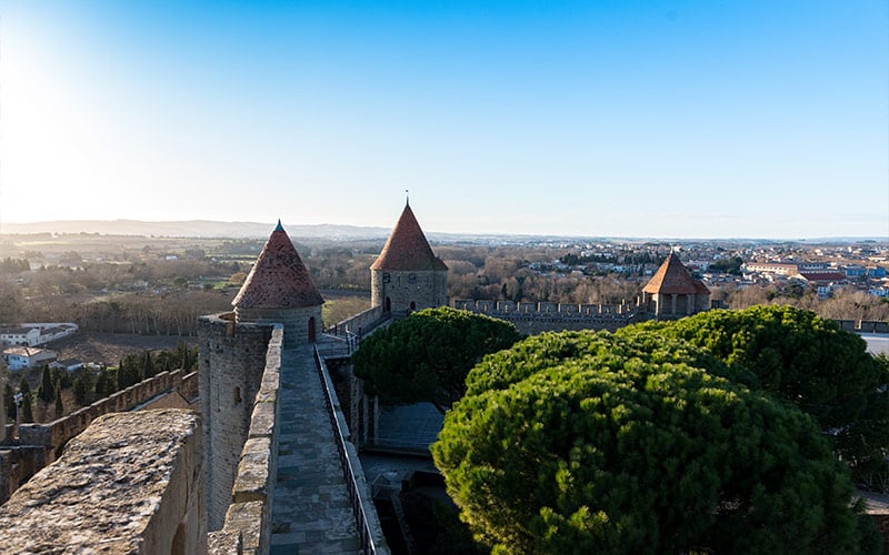 Les remparts du château de Carcassonne
