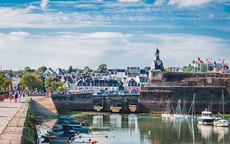 Vue sur la ville close de Concarneau