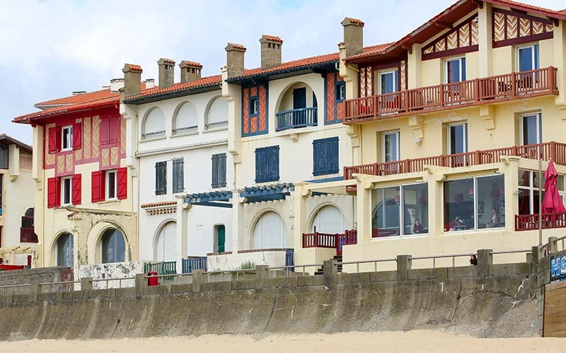 Maisons au bord de la plage à Hossegor