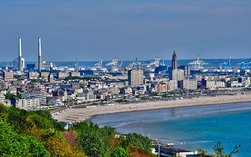 Vue aérienne du Havre