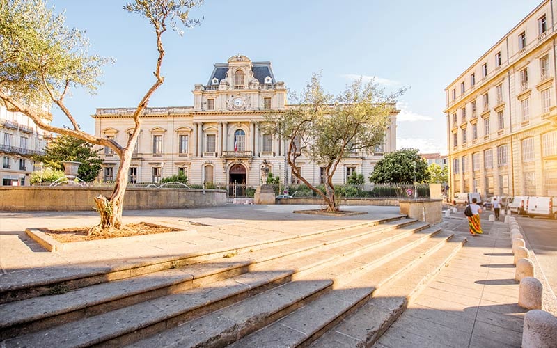 Place du marché aux fleurs à Montpellier