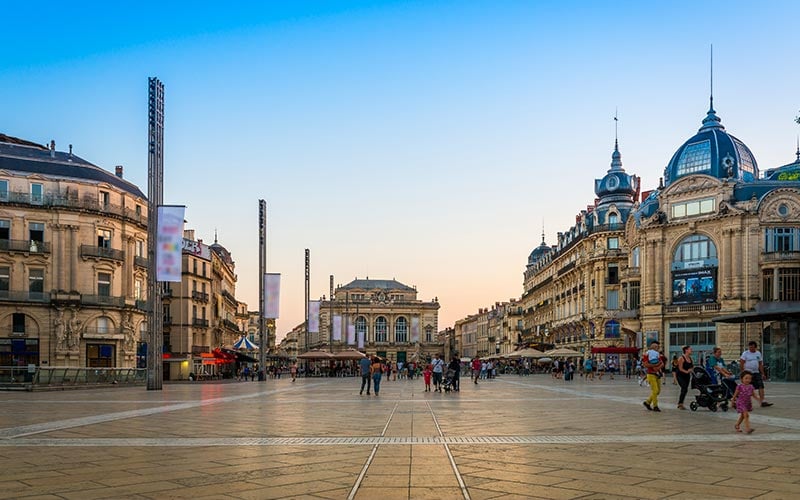 Place de la Comédie à Montpellier