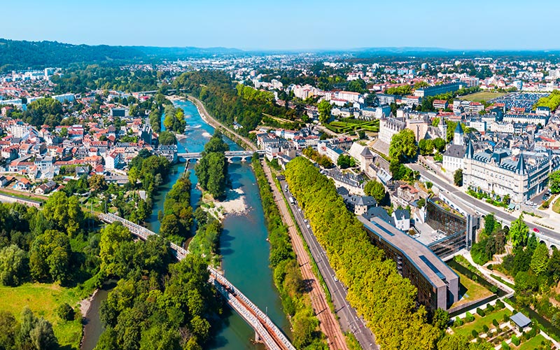 Vue aérienne de Pau