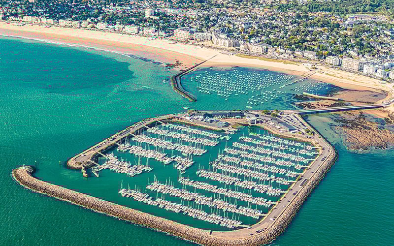 Vue aérienne port du Pornichet