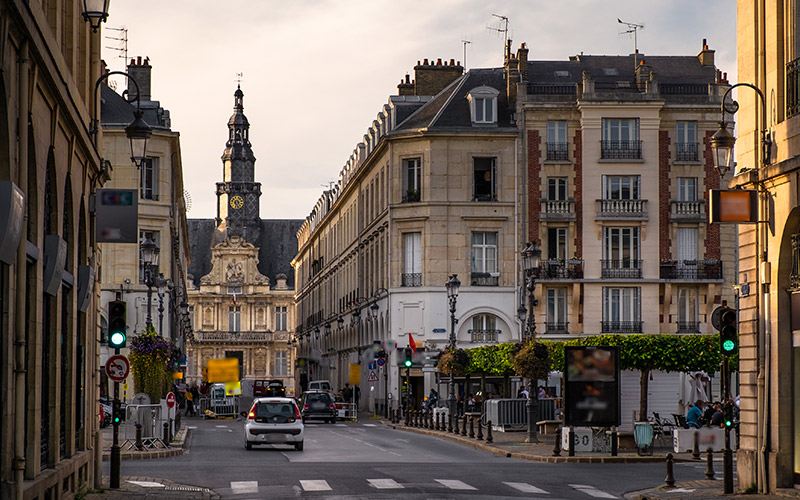 Place du Forum à Reims