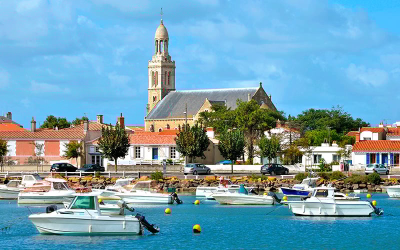Vue sur L'église Saint-Gilles-Croix-de-Vie