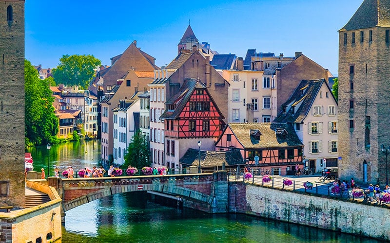 Le quartier de la Petite France à Strasbourg
