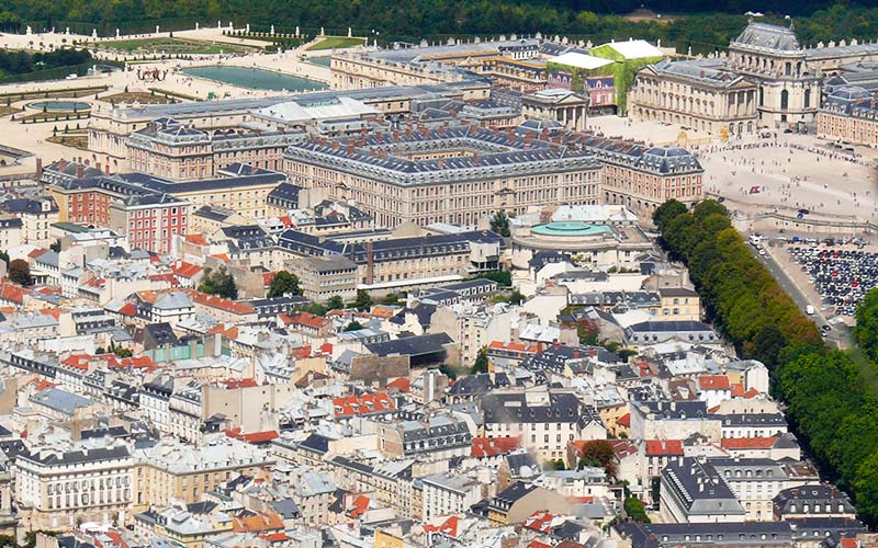 Vue du Ciel de Versailles