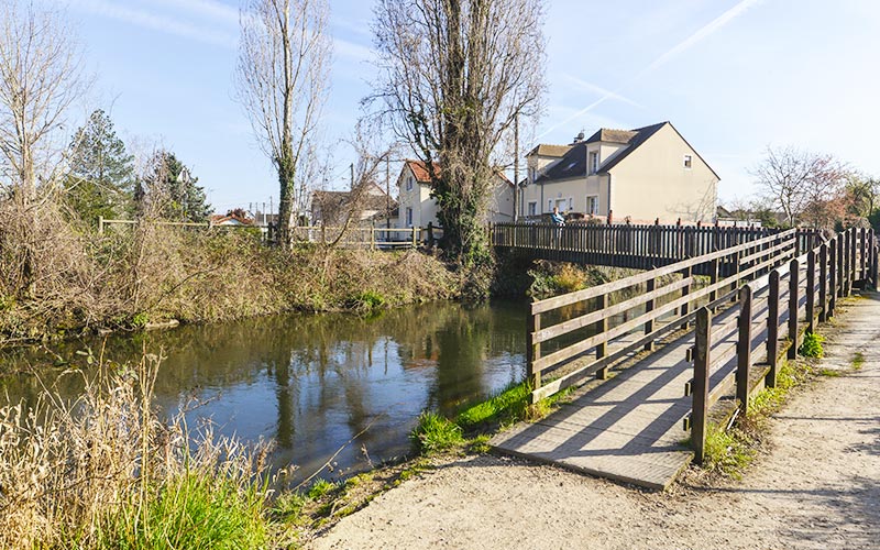 Chemin de randonnée sur l'Orge