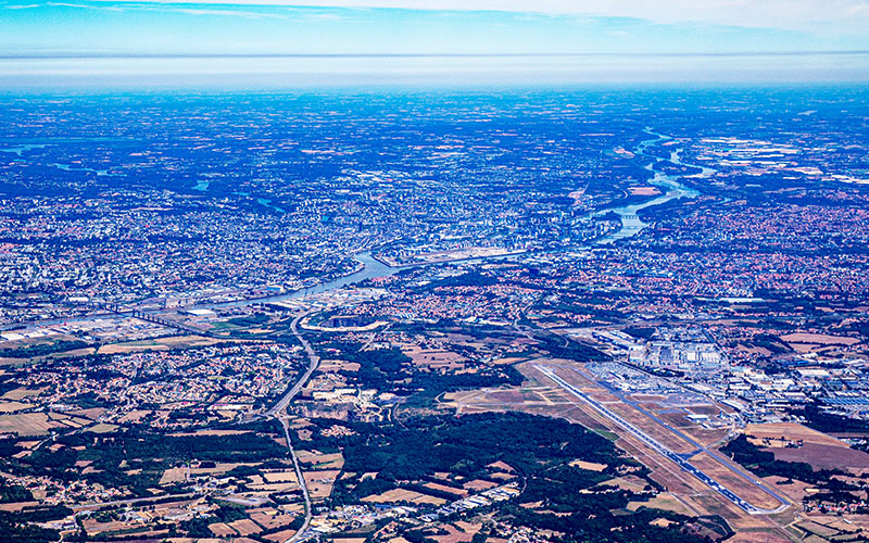 La vue panoramique sur la ville de Saint-Philbert-de-Grand-Lieu