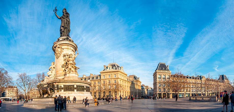 Place de la République dans le 11e arrondissement de Paris